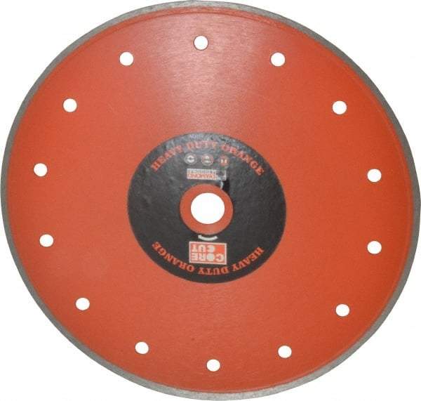 Core Cut - 8" Diam, 5/8" Arbor Hole Diam, Wet & Dry Cut Saw Blade - Diamond-Tipped, Standard Round Arbor - All Tool & Supply