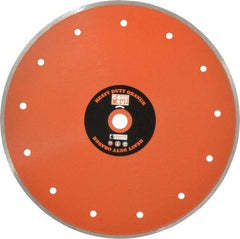 Core Cut - 10" Diam, 5/8" Arbor Hole Diam, Wet & Dry Cut Saw Blade - Diamond-Tipped, Standard Round Arbor - All Tool & Supply