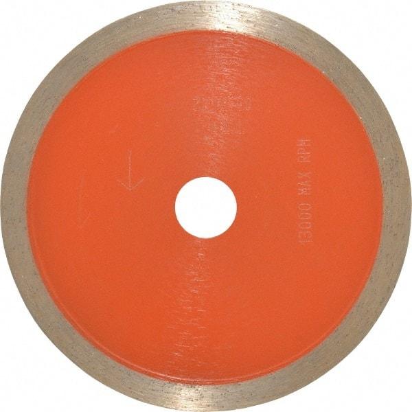 Core Cut - 4" Diam, 5/8" Arbor Hole Diam, Wet & Dry Cut Saw Blade - Diamond-Tipped, Standard Round Arbor - All Tool & Supply