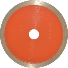 Core Cut - 4" Diam, 5/8" Arbor Hole Diam, Wet & Dry Cut Saw Blade - Diamond-Tipped, Standard Round Arbor - All Tool & Supply