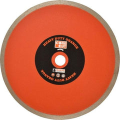 Core Cut - 7" Diam, 5/8" Arbor Hole Diam, Wet & Dry Cut Saw Blade - Diamond-Tipped, Standard Round Arbor - All Tool & Supply