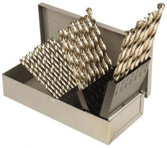 Interstate - 118° Point, Oxide Finish, High Speed Steel Taper Length Drill Bit Set - All Tool & Supply