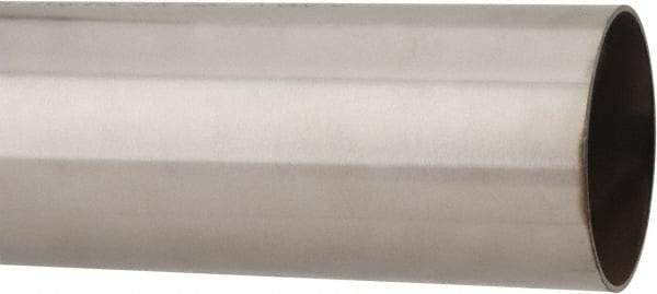 Made in USA - 6' Long, 3" OD, 304 Stainless Steel Welded Tube - 0.065" Wall Thickness - All Tool & Supply