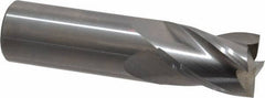 OSG - 3/4", 1" LOC, 3/4" Shank Diam, 3" OAL, 4 Flute, Solid Carbide Square End Mill - Single End, Uncoated, Spiral Flute, 30° Helix, Centercutting, Right Hand Cut, Right Hand Flute, Series 414 - All Tool & Supply