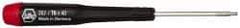 Wiha - T6 Torx Driver - 1-9/16" Blade Length, 4-3/4" OAL, Tapered Handle - All Tool & Supply