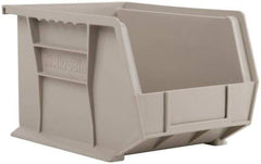 Akro-Mils - 50 Lb. Load Capacity, 10-3/4" Deep, Gray Polymer Hopper Stacking Bin - 7" High x 8-1/4" Wide x 10-3/4" Long - All Tool & Supply