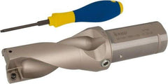 Iscar - 3" Max Drill Depth, 2xD, 1-1/2" Diam, Indexable Insert Drill - 2 Inserts, 1-1/2" Shank Diam, Straight Shank - All Tool & Supply