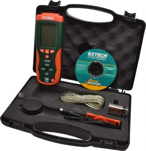 Extech - 9 Volt Battery, 40 to 40,000 FC, Light Meter - Compatible with Light Lighting - All Tool & Supply