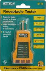 Extech - Receptacle Tester - LED Display - All Tool & Supply