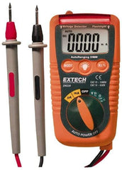 Extech - DM220, CAT IV, 600 VAC/VDC, Digital Auto Ranging Multimeter - 40 mOhm, Measures Voltage, Current, Frequency, Resistance - All Tool & Supply