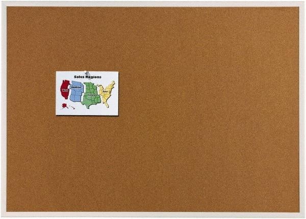 Quartet - 96" Wide x 48" High Open Cork Bulletin Board - Natural (Color) - All Tool & Supply