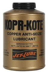 Jet-Lube - 12 oz Aerosol High Temperature Anti-Seize Lubricant - Copper/Graphite, -65 to 1,800°F, Copper/Bronze, Water Resistant - All Tool & Supply