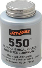 Jet-Lube - 0.5 Lb Can Extreme Pressure Anti-Seize Lubricant - Molybdenum Disulfide, -65 to 2,400°F, Steel Blue, Water Resistant - All Tool & Supply