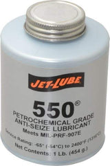 Jet-Lube - 1 Lb Can Extreme Pressure Anti-Seize Lubricant - Molybdenum Disulfide, -65 to 2,400°F, Steel Blue, Water Resistant - All Tool & Supply