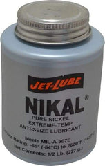 Jet-Lube - 0.5 Lb Can High Temperature Anti-Seize Lubricant - Nickel, -65 to 2,600°F, Silver Gray, Water Resistant - All Tool & Supply