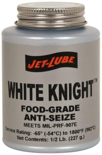 Jet-Lube - 1 Lb Can General Purpose Anti-Seize Lubricant - Aluminum, -65 to 1,800°F, White, Food Grade, Water Resistant - All Tool & Supply