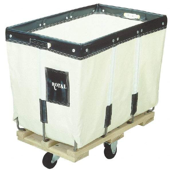 Royal Basket Trucks - 36" Long x 24" Wide x 31" High, White Canvas Replacement Liner - Use with Royal - 10 Bushel Capacity Basket Trucks - All Tool & Supply