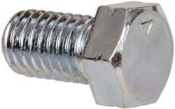 Value Collection - 7/16-14 Thread, 3/4" Length Under Head, Steel Hex Head Bolt - Zinc Plated, 5/8" Hex, UNC Thread, ASTM A307, Grade 2 - All Tool & Supply