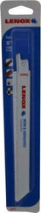 Lenox - 8" Long x 3/4" Thick, Carbide Reciprocating Saw Blade - Straight Profile, Continuous Edge, Universal Shank - All Tool & Supply