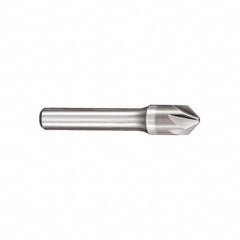 SGS - 1/8" Head Diam, 1/8" Shank Diam, 6 Flute 60° Solid Carbide Countersink - All Tool & Supply