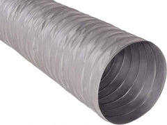 Hi-Tech Duravent - 8" ID, 25' Long, Fiberglass Blower & Duct Hose - Gray, 3-1/2" Bend Radius, 0.15 In/Hg, 0.85 Max psi, -20 to 250°F - All Tool & Supply