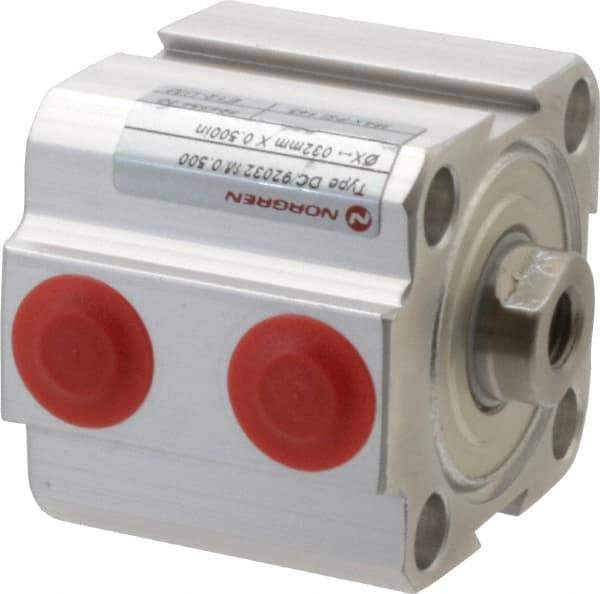 Norgren - 1/2" Stroke x 1-1/4" Bore Double Acting Air Cylinder - 1/8 Port, 5/16-24 Rod Thread, 145 Max psi, 23 to 176°F - All Tool & Supply