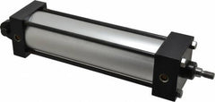 Norgren - 8" Stroke x 2-1/2" Bore Single Acting Air Cylinder - 3/8 Port, 7/16-20 Rod Thread, 250 Max psi, -20 to 200°F - All Tool & Supply