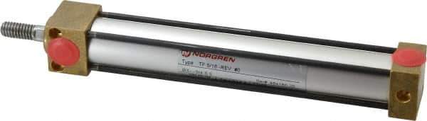 Norgren - 5" Stroke x 3/4" Bore Single Acting Air Cylinder - 1/8 Port, 5/16-18 Rod Thread, 150 Max psi, -20 to 200°F - All Tool & Supply