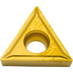 Parlec - TCMT061600 Polycrystalline Diamond (PCD) Boring Insert - Uncoated, 60° Triangle, 7° Relief Angle, 0.156" Inscr Circle, 0.078" Thick, 0.016" Corner Radius - All Tool & Supply