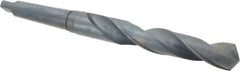 Interstate - 1-27/64", 4MT 118° Point High Speed Steel Taper Shank Drill Bit - Oxide Finish, 9-1/8" Flute Length, 14-3/4" OAL, Spiral Flute - All Tool & Supply