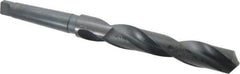 Interstate - 1-15/32", 4MT 118° Point High Speed Steel Taper Shank Drill Bit - Oxide Finish, 7-5/8" Flute Length, 13-1/2" OAL, Spiral Flute - All Tool & Supply