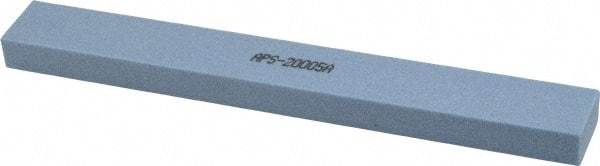 Norton - 80 Grit Aluminum Oxide Rectangular Polishing Stone - Medium Grade, 1" Wide x 8" Long x 1/2" Thick - All Tool & Supply