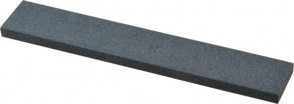 Made in USA - 120 Grit Aluminum Oxide Rectangular Polishing Stone - Fine Grade, 1" Wide x 6" Long x 1/4" Thick - All Tool & Supply