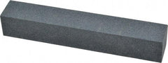 Made in USA - 120 Grit Aluminum Oxide Square Polishing Stone - Fine Grade, 1" Wide x 6" Long x 1" Thick - All Tool & Supply