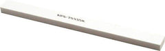 Made in USA - 320 Grit Aluminum Oxide Rectangular Polishing Stone - Extra Fine Grade, 1/2" Wide x 6" Long x 1/4" Thick - All Tool & Supply