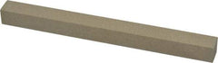 Made in USA - 320 Grit Aluminum Oxide Square Polishing Stone - Extra Fine Grade, 1/2" Wide x 6" Long x 1/2" Thick - All Tool & Supply