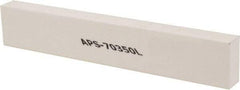 Made in USA - 320 Grit Aluminum Oxide Rectangular Polishing Stone - Extra Fine Grade, 1" Wide x 6" Long x 1/2" Thick - All Tool & Supply