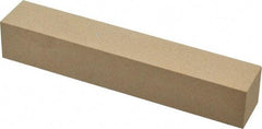 Made in USA - 400 Grit Aluminum Oxide Square Polishing Stone - Super Fine Grade, 1" Wide x 6" Long x 1" Thick - All Tool & Supply