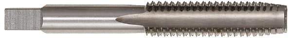 Hertel - M24x2.00 Metric Fine 4 Flute Bright Finish High Speed Steel Straight Flute Standard Hand Tap - Plug, Left Hand Thread, 4-29/32" OAL, D7 Limit - Exact Industrial Supply