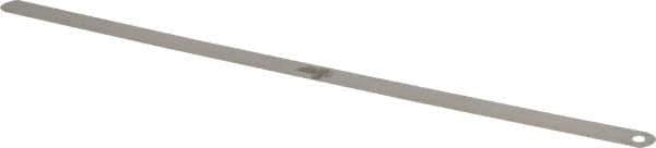 Starrett - 0.0025 Inch Thick x 1/2 Inch Wide x 12 Inch Leaf Length, Parallel Feeler Gage - Tempered Steel - All Tool & Supply