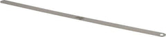 Starrett - 0.0025 Inch Thick x 1/2 Inch Wide x 12 Inch Leaf Length, Parallel Feeler Gage - Tempered Steel - All Tool & Supply