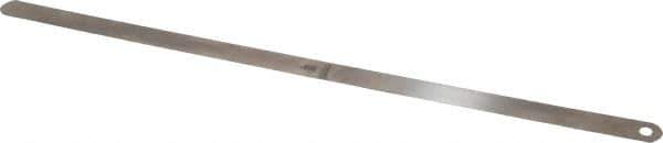 Starrett - 0.005 Inch Thick x 1/2 Inch Wide x 12 Inch Leaf Length, Parallel Feeler Gage - Tempered Steel - All Tool & Supply