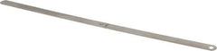 Starrett - 0.007 Inch Thick x 1/2 Inch Wide x 12 Inch Leaf Length, Parallel Feeler Gage - Tempered Steel - All Tool & Supply