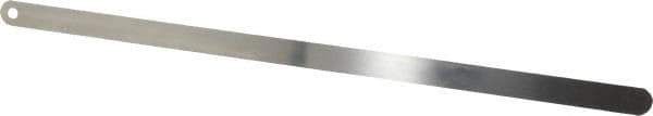 Starrett - 0.009 Inch Thick x 1/2 Inch Wide x 12 Inch Leaf Length, Parallel Feeler Gage - Tempered Steel - All Tool & Supply