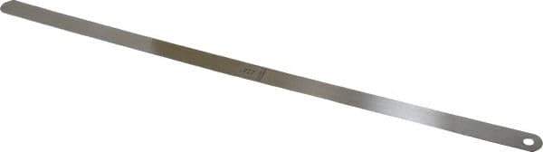 Starrett - 0.022 Inch Thick x 1/2 Inch Wide x 12 Inch Leaf Length, Parallel Feeler Gage - Tempered Steel - All Tool & Supply