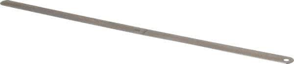 Starrett - 0.025 Inch Thick x 1/2 Inch Wide x 12 Inch Leaf Length, Parallel Feeler Gage - Tempered Steel - All Tool & Supply