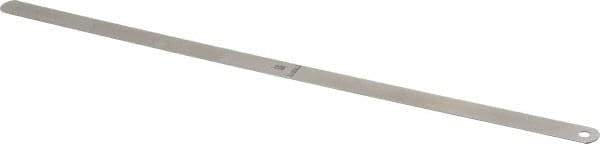 Starrett - 0.028 Inch Thick x 1/2 Inch Wide x 12 Inch Leaf Length, Parallel Feeler Gage - Tempered Steel - All Tool & Supply