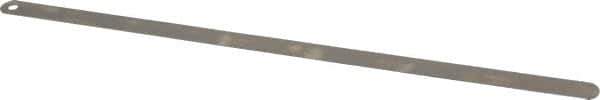 Starrett - 0.029 Inch Thick x 1/2 Inch Wide x 12 Inch Leaf Length, Parallel Feeler Gage - Tempered Steel - All Tool & Supply