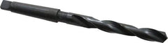 Interstate - 15.5mm, 2MT 118° Point High Speed Steel Taper Shank Drill Bit - Oxide Finish, 120mm Flute Length, 218mm OAL, Spiral Flute - All Tool & Supply