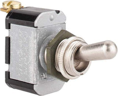 Eaton Cutler-Hammer - SPST Heavy Duty Off-On Toggle Switch - Screw Terminal, Bat Handle Actuator, 1/2 hp at 50 VAC hp, 125/250 VAC & 28 VDC - All Tool & Supply